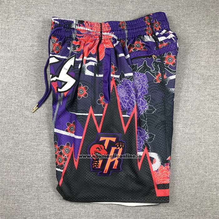 Pantaloncini Toronto Raptors Lunar New Year Mitchell & Ness Just Don Nero